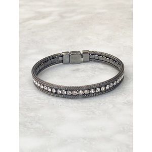 Oxidized Black Diamonique Bracelet